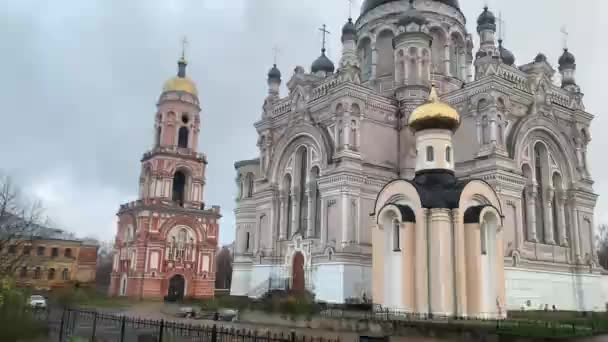 Kazan Kadın Manastırı Vyshny Volochek Tver Bölgesi — Stok video