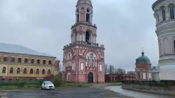 Kazan Kadın Manastırı Vyshny Volochek Tver Bölgesi — Stok video