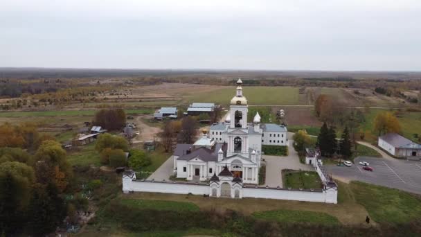 Монастырь Животворящего Креста Ивановского — стоковое видео