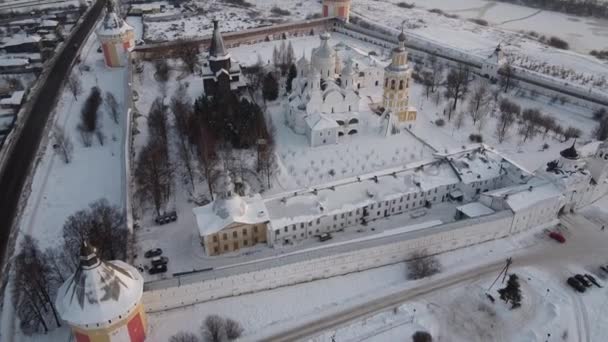 Spaso Prilutsky Dmitriev Manastırı Vologda — Stok video