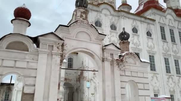 Kyrkan Virusalim Staden Totma Vologda Regionen — Stockvideo