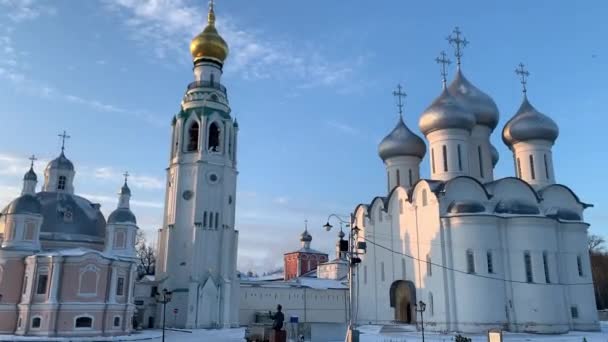 Vologda Kremlin Stad Vologda — Stockvideo