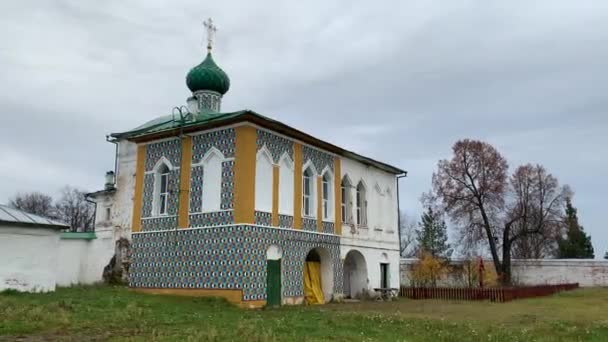 Heilige Drie Eenheid Makarvo Unzjenski Klooster Kostroma Regio — Stockvideo