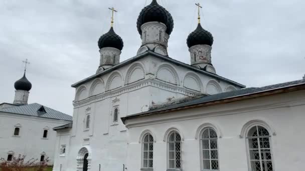 Kutsal Trinity Makarvo Unzhensky Manastırı Kostroma Bölgesi — Stok video