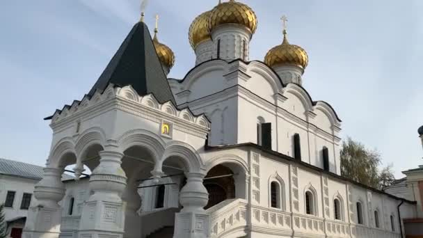 Mosteiro Ipatiev Kostroma Cidade — Vídeo de Stock