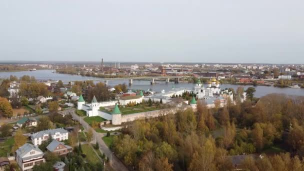 Ipatiev修道院Kostroma市 — 图库视频影像