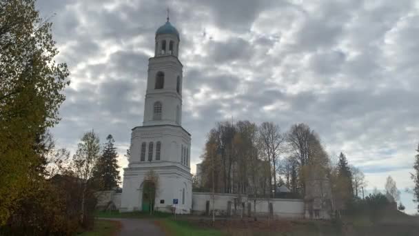 Santa Intercesión Avraamievo Gorodetsky Monasterio Región Kostroma — Vídeo de stock