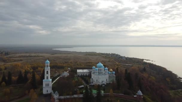 Santa Intercesión Avraamievo Gorodetsky Monasterio Región Kostroma — Vídeo de stock