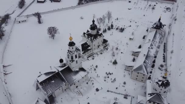 Tataristan Daki Kutsal Bakire Sviyazhsk Katedrali — Stok video