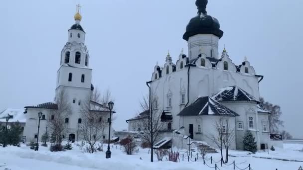 Mariä Himmelfahrt Kathedrale Der Heiligen Jungfrau Swjaschsk Republik Tatarstan — Stockvideo