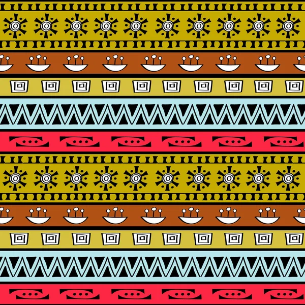 Arte tribal boho patrón sin costuras. Estampado geométrico étnico . — Vector de stock