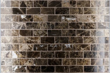 Kahverengi seramik tuğla kiremit duvar, doku ve arkaplan