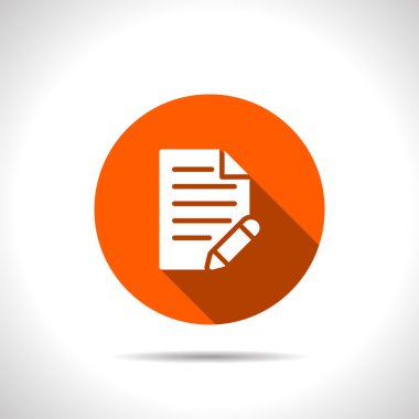 belge ile kalem vektör simgesi