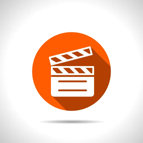 Film Filmklapper vector pictogram — Stockvector