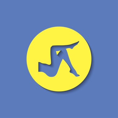 kadın bacakları vektör simgesi