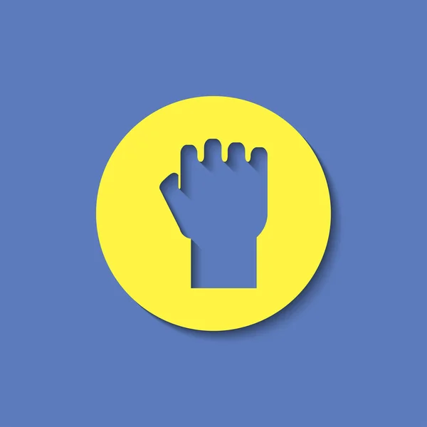 Fist sign vector icon — Stock Vector