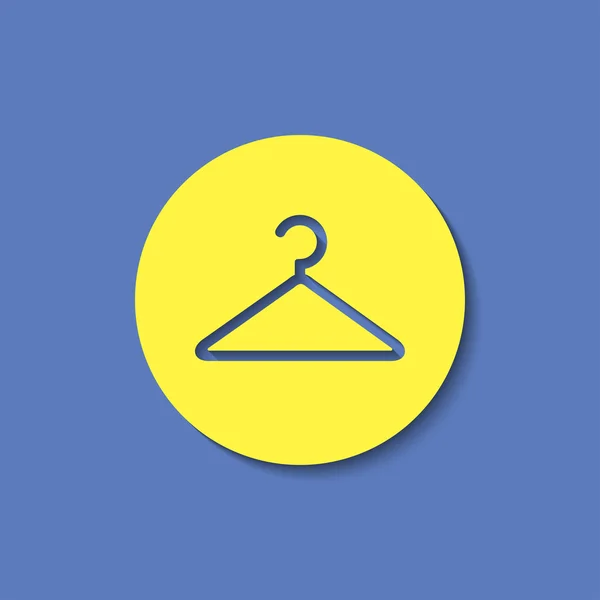 Clothes hanger vector icon — Stock Vector