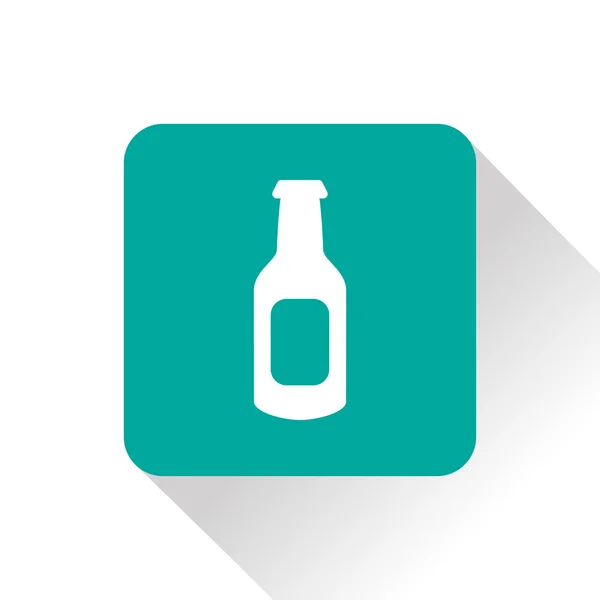 啤酒瓶病媒图标 — 图库矢量图片