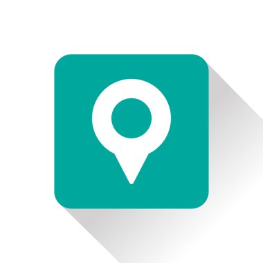 coğrafi işaret PIN vektör simgesi