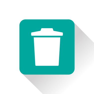 Çöp kutusu vektör simgesi