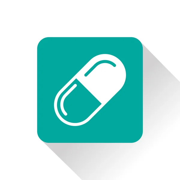 Icône vectorielle pilule médicale — Image vectorielle