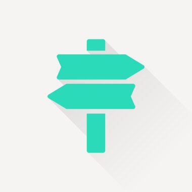 yol işareti vektör simgesi