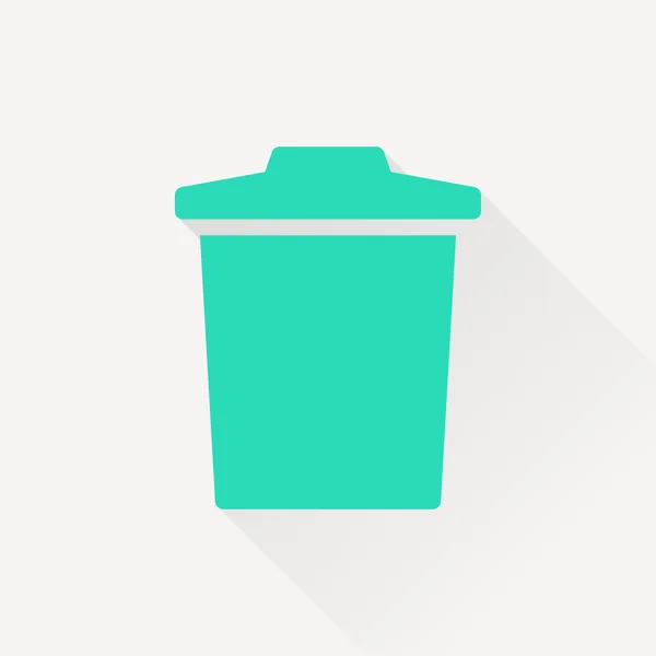 Basura bin vector icono — Vector de stock