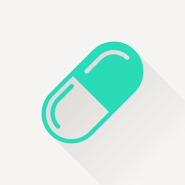Ikona medicínské pilulky — Stockový vektor