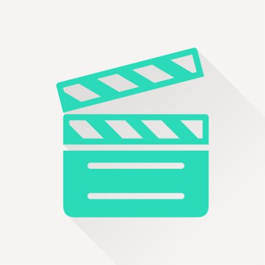 Film Klaket vektör simgesi