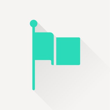 dalgalanan bayrak vektör simgesi