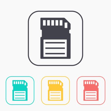 bellek kartı renk Icon set