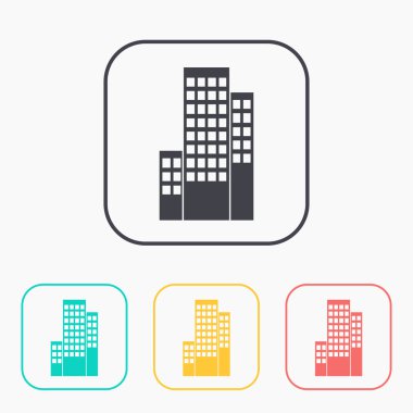 binalar simge renk seti