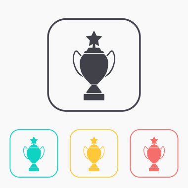 Şampiyonlar Kupası sembolü renk simge seti