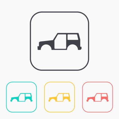 araba vücut simgesi. Renk kümesi