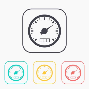 vektör renk Icon set bir göstergesi