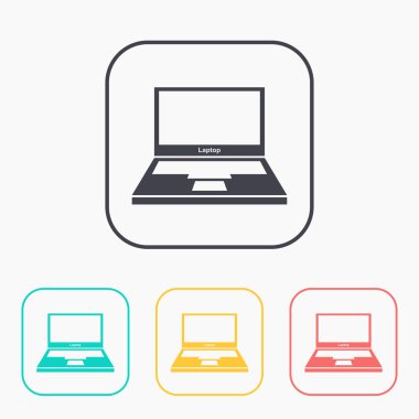 Bilgisayar web renk simge seti, vektör tasarımı