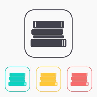 kitap renk simge seti 