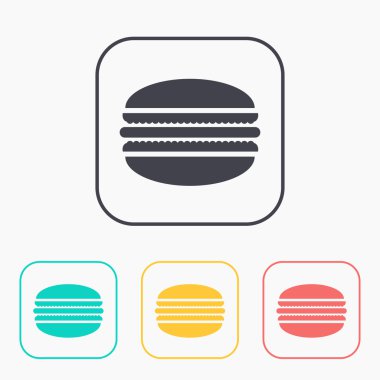 Vektör acıbadem kurabiyesi simgesi. Eps10 