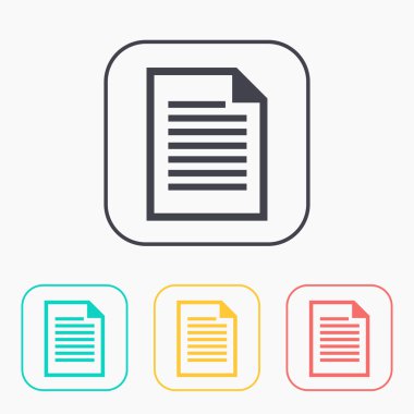 belgenin renk simge seti 