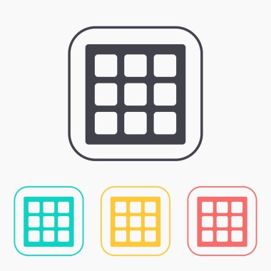 Simge vektör Belçika waffle. Eps10 