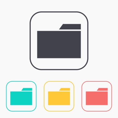 klasörün renk simge seti 