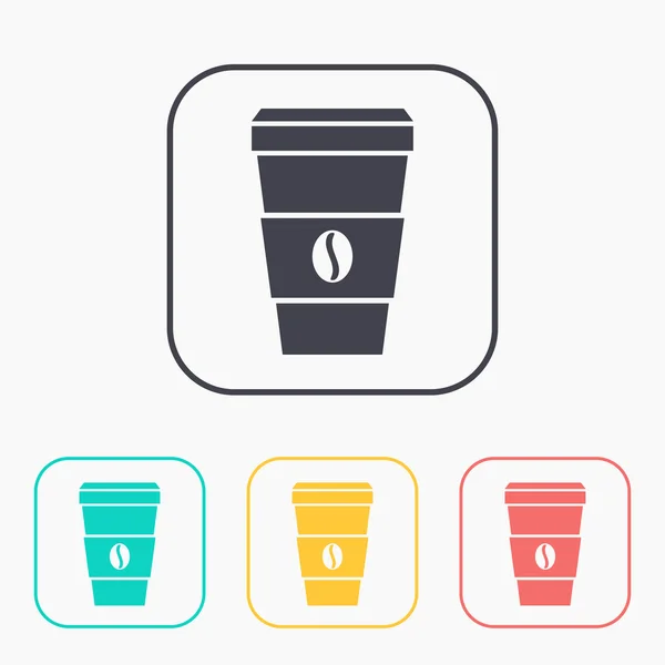 Vecteur tasse à café icône. Eps10 — Image vectorielle