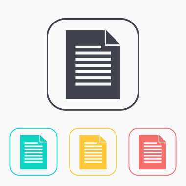 belgenin renk simge seti 