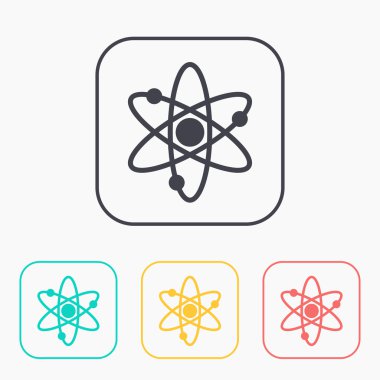Atom işareti Icon set renk 