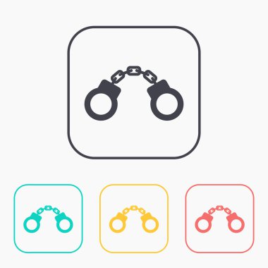 kelepçe Icon set renk 