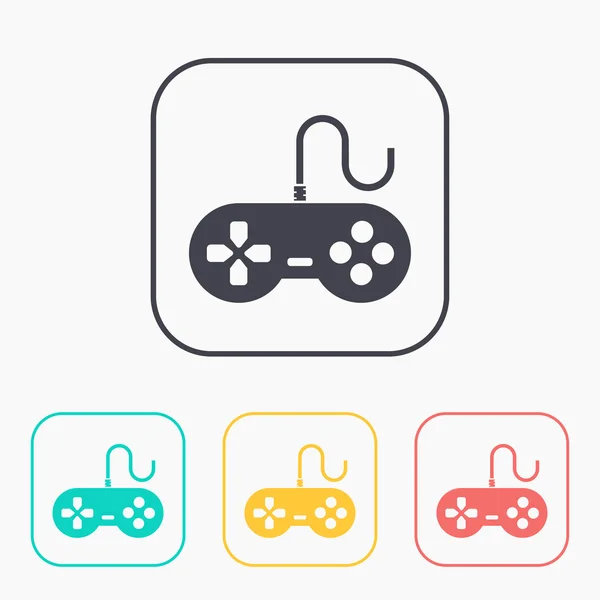 Gamepad vektor szín ikon készlet — Stock Vector