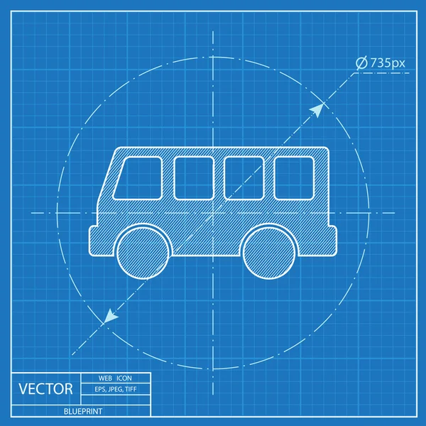 Przystanek autobusowy wektor plan ikona — Wektor stockowy