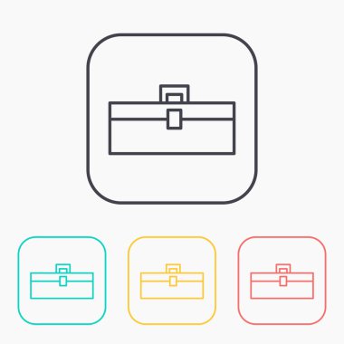 Araç kutusunun renk simge seti 