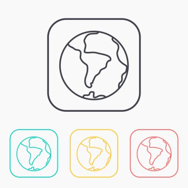 Dünya'nın renk simge seti 