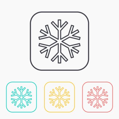 Xmas renk simge seti kar 